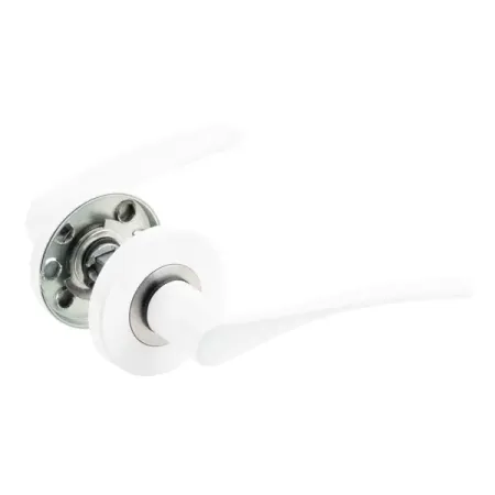 Дверные ручки РФ4.20 без запирания цвет матовый белый