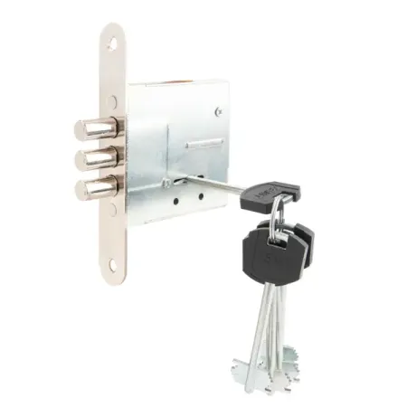 Замок врезной сувальдный ЗВ8-6.3, цвет никель замок врезной гардиан 30 01 сувальдный 3 ригеля