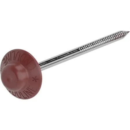 Гвозди кровельные ершёные для Ондулина цвет красный 0.5 кг (100 шт.)