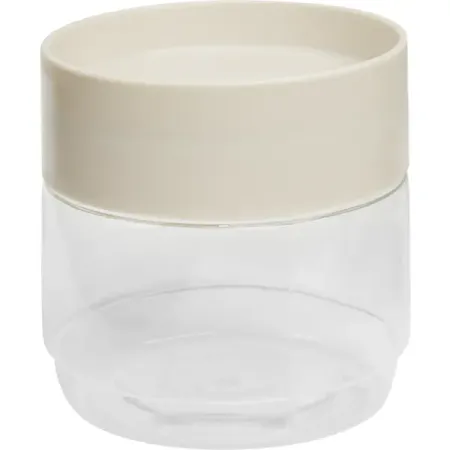 Банка для сыпучих продуктов Homver 500 мл пластик цвет бежевый