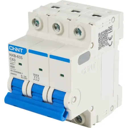 Автоматический выключатель CHINT NXB-63S 3P C63 А 4.5 кА