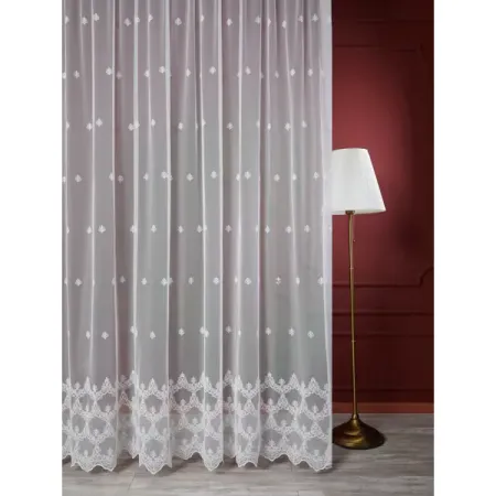 Тюль 1 м/п Нежность сетка 280 см цвет белый верую во единого бога… мзащби