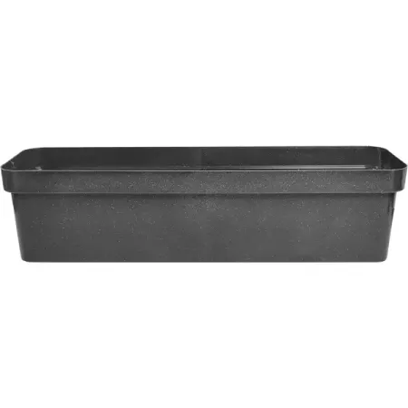 Ящик балконный Эко 60x17x15 см v11 л пластик черный гранит