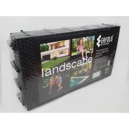 Покрытие садовое полимерный модуль 40x60x2.5 см 4 шт 1 м² цвет черный