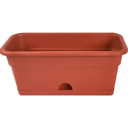 Ящик балконный 40x20x17 см v8 л пластик терракот