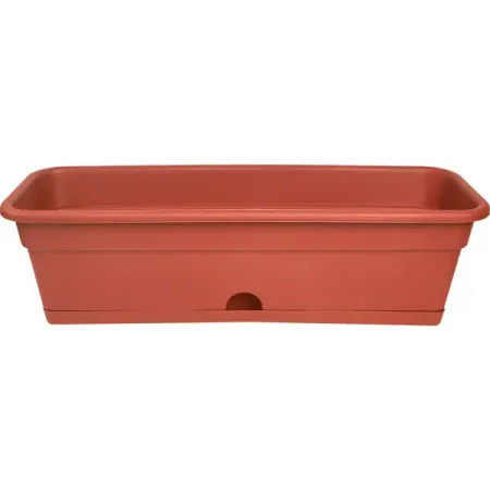 Ящик балконный 60x20x17 см v12 л пластик терракот