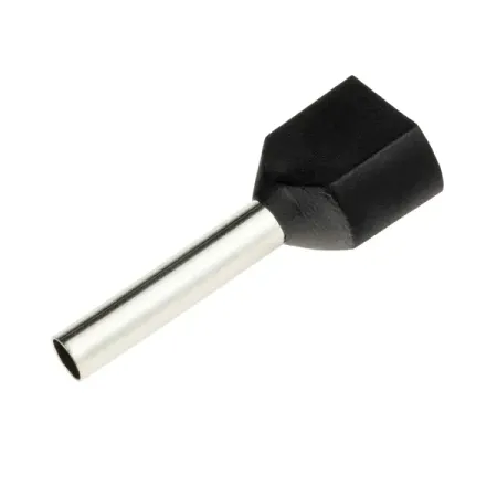 Наконечник-гильза Duwi НШВИ 2 1.5-12 мм цвет черный 25 шт. гильза соединительная duwi изолированная гси 0 5 6 0 10 шт желтый