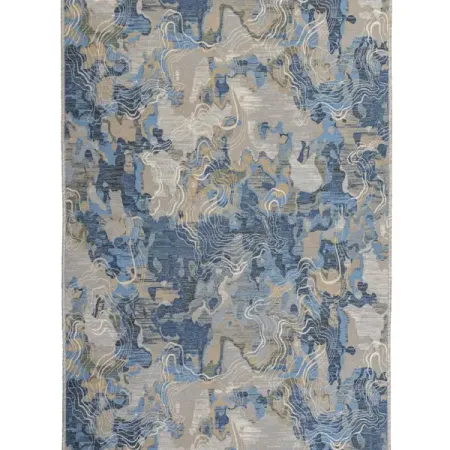 Дорожка ковровая «Ocean» 1.2 м цвет синий