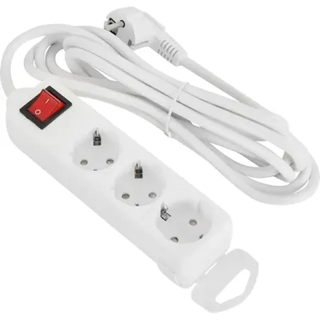 Удлинитель бытовой Lexman 3 розетки с заземлением 3x1.5 мм 3 м 3500 Вт с креплением и выключателем эллет ваггонер радостные вести комментарий на послание ап павла к галатам