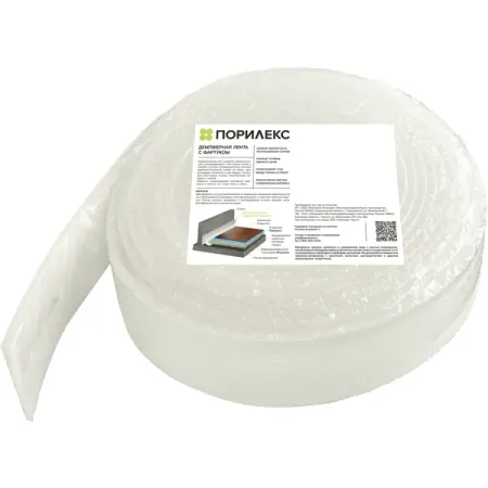 Демпферная лента с фартуком 0.1x25 м