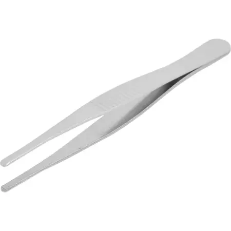 Пинцет прямой 3756-F нержавеющая сталь, 125 мм