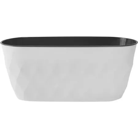 Горшок для цветов Homver Laurel 35.4x15.2x15 см v5 л пластик белый