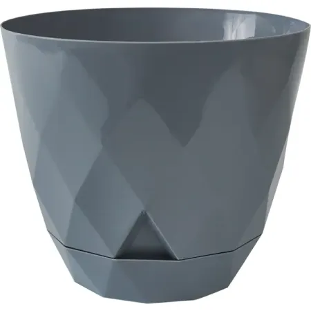 Горшок для цветов Homwer Laurel ø17.5 h15 см v2.3 л пластик серый