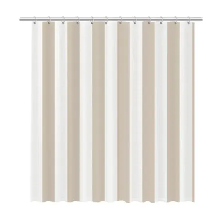 Штора для ванной Fixsen Vafel 180x200 см полиэстер цвет бежевый