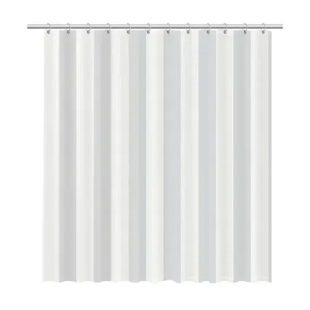 Штора для ванной Fixsen Vafel 180x200 см полиэстер цвет серый