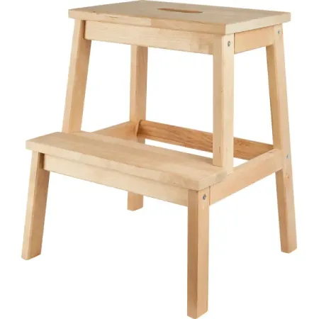 Табурет-стремянка 49.5x43x39 см каркас дерево цвет бежевый