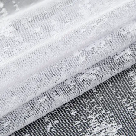 Тюль 1 м/п Снежок жаккард 250 см цвет белый потери на корону в высоковольтных воздушных линиях электропередачи