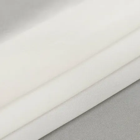 Тюль 1 м/п шелк 295 см цвет молочный верую во единого бога… мзащби