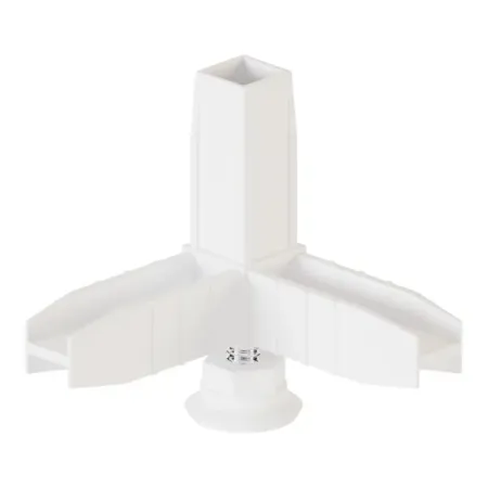 Коннектор 3 Лофт с регулируемой опорой пластик белый