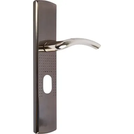 Ручка дверная межкомнатная на планке правая матовый никель