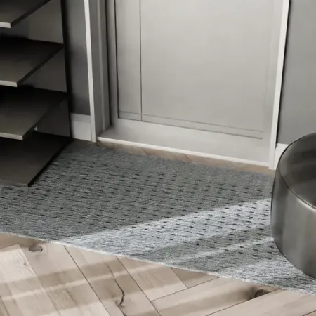 Коврик декоративный полипропилен Canberra 67x140 см цвет серый