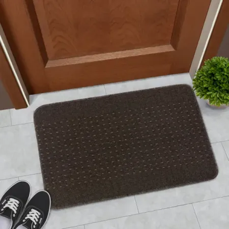 Коврик декоративный полипропилен Canberra 50x80 см цвет кофейный