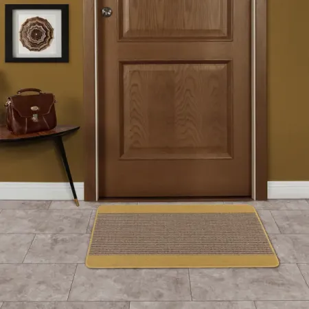 Коврик декоративный полипропилен Derby 50x80 см цвет горчичный