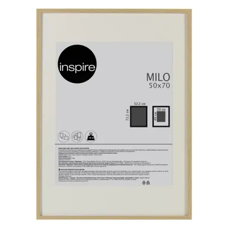 Рамка Inspire Milo 50x70 см цвет дуб заготовка для декорирования devente эллипсы 50x33 мм 8 штук