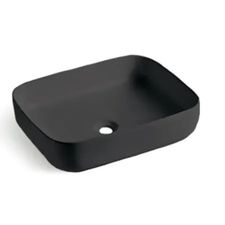 Раковина Culto Jet накладная 50 см цвет черный матовый