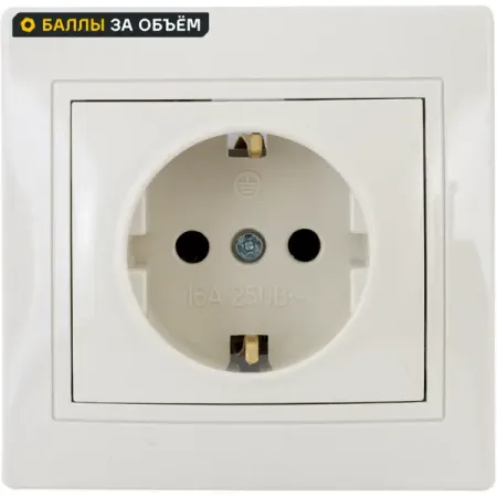 Розетка встраиваемая Tdm Electric Таймыр с заземлением цвет бежевый 8x жгут проводов разъема катушки зажигания для ford 4 6l 5 4l 6 8l mustang cobra svt f150 f250 e150 lincoln mazda suzuki автозапчасти