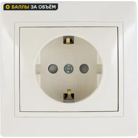 Розетка встраиваемая Tdm Electric Таймыр с заземлением со шторками цвет белый розетка двойная встраиваемая gusi electric с заземлением со шторкой белый