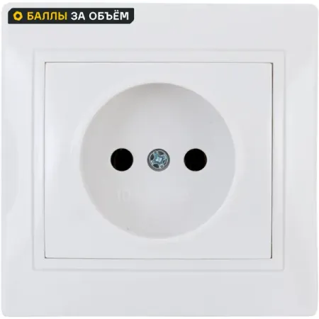 Розетка встраиваемая Tdm Electric Таймыр без заземления цвет белый розетка двойная встраиваемая gusi electric с заземлением со шторкой белый