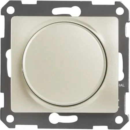 Диммер встраиваемый Systeme Electric Glossa 400 Вт цвет платина