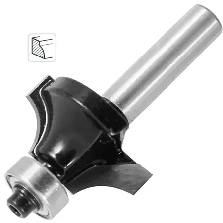 Фреза по дереву кромочная калевочная 1410305 28.6x14 мм хвостовик 8 мм подшипник jarblue mr84 2rs abec3 4x8x3 мм