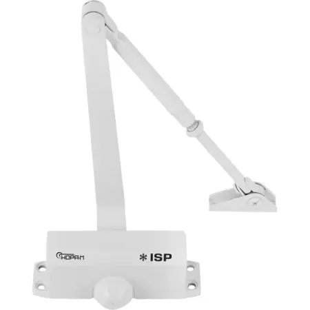 Доводчик дверной 410F Isparus 60 кг силумин цвет белый трафарет для живописи лошадь beebeecraft