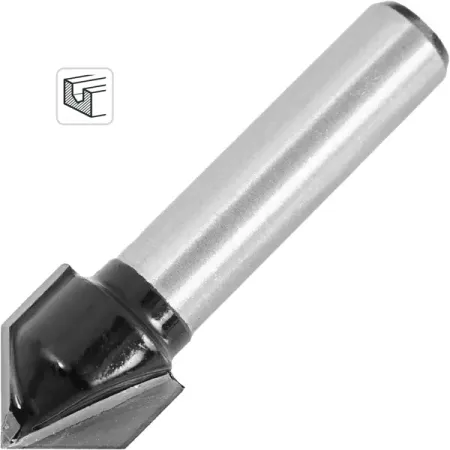 Фреза по дереву пазовая V-образная 1411304 12.7x12 мм хвостовик 8 мм