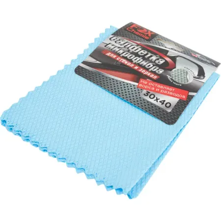 Салфетка для стекол Fox Chemie микрофибра 400x300 мм салфетка инъекц спирт однораз inekta 60 100мм 20