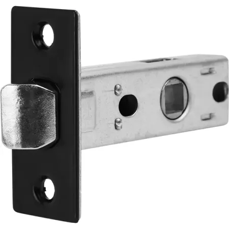 Защёлка межкомнатная 6-45, 82x57x25 мм, металл, цвет черный красные отражатели для мотоцикла жесткая седельная сумка защелки декоративные детали для harley touring road king electra street glide 94 13