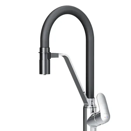 Смеситель кухонный Am.Pm Like общая высота 43 см цвет хром/черный
