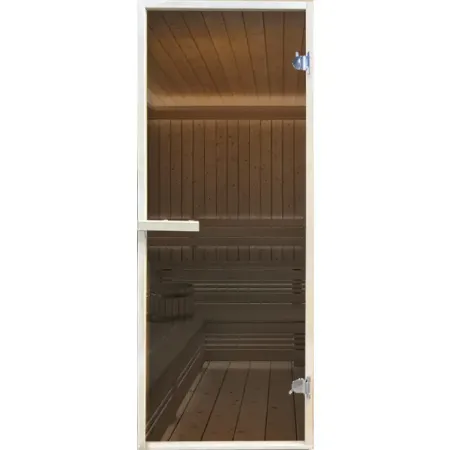 Дверь для сауны стеклянная с магнитным замком бронза 1890x690 мм двусторонняя деревянные настольные кресты с магнитной основой