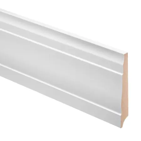 Плинтус под покраску МДФ 16x105x2400 мм белый для телевизионного пульта wimax rccwm 50170 b 50х170мм