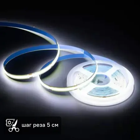 Светодиодная лента Apeyron LED COB 24В 10 мм 3м 11 Вт/м 352диод/м 1000 лм/м 6500 К холодный белый свет светодиодная лента beented 7led 780мм для телевизора hisense
