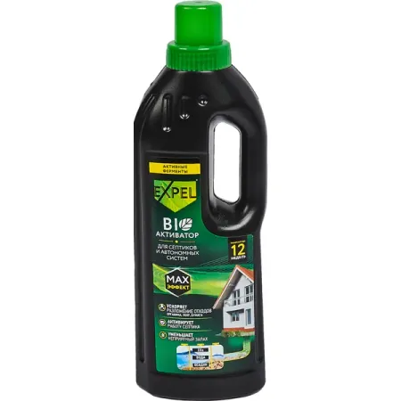 Биоактиватор для септиков Expel 750 мл турбослим активные волокна эвалар пор д приг р ра внутрь 60 гр