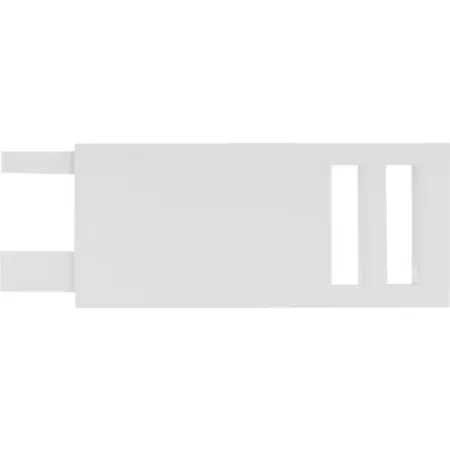 Наконечник Квадро Inspire металл цвет белый 4 см 2 шт.