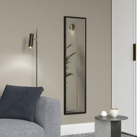 Зеркало декоративное Inspire Вега прямоугольник 30x120 см цвет черный