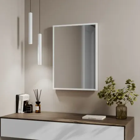 Зеркало декоративное Inspire Вега прямоугольное 50x70 см цвет белый антик