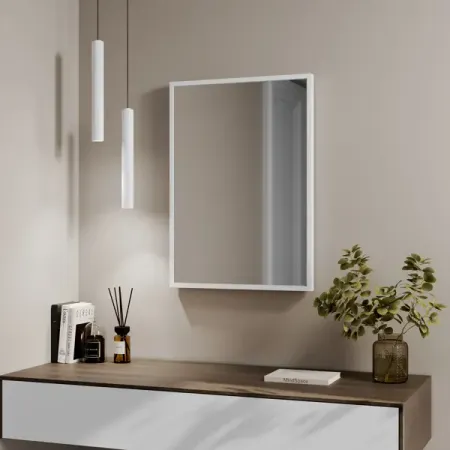 Зеркало декоративное Inspire Вега прямоугольное 50x70 см цвет белый