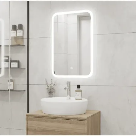 Зеркало для ванной Light Led с подсветкой 40x60 см цвет белый hyulights led 120w gobo moving head rgbw dj light