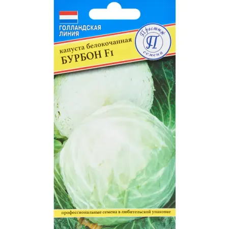 Семена овощей капуста белокочанная Бурбон F1, 10 шт.