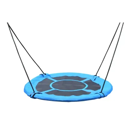 Качели детские подвесные Гнездо металл синий